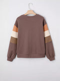 Bow Pumpkin Round Neck Sweatshirt - CELIVINE