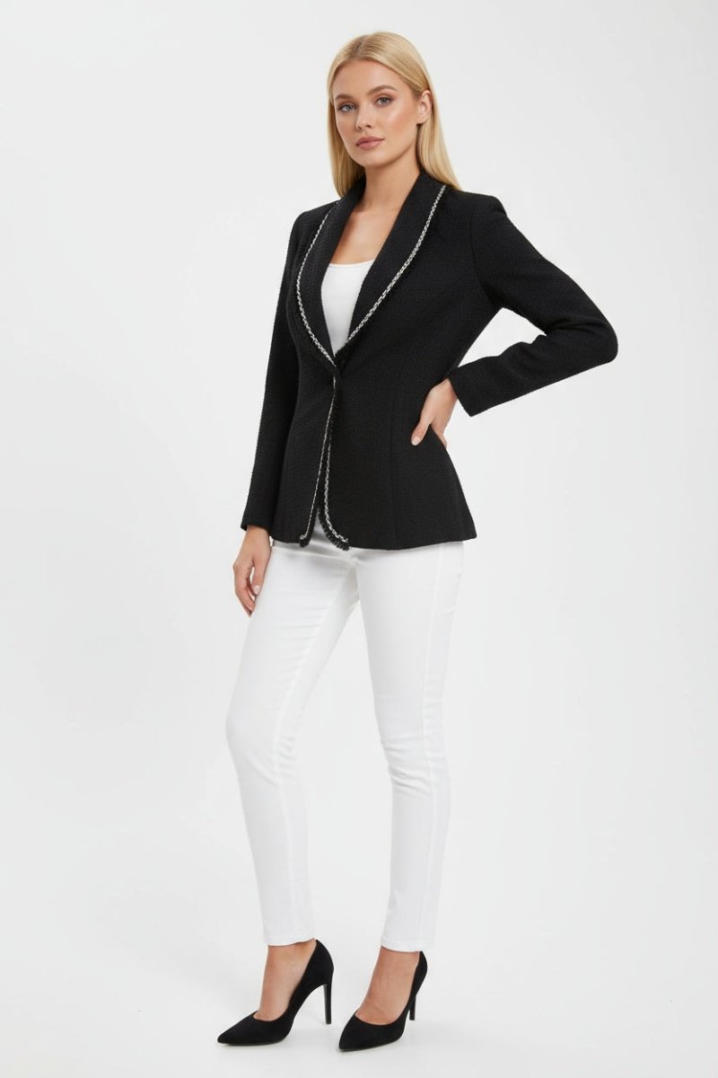 Single - Breasted Lapel Collar Blazer - CELIVINE