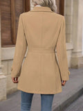 Button Up Long Sleeve Coat - CELIVINE