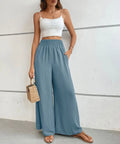 High - Waisted Wide Leg Pants - CELIVINE