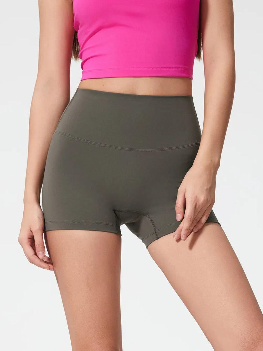 High Waist Active Shorts - CELIVINE