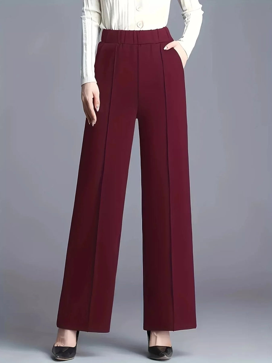 High - Waisted Wide Leg Pants - CELIVINE