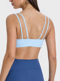 Scoop Neck Double Strap Active Cami - CELIVINE