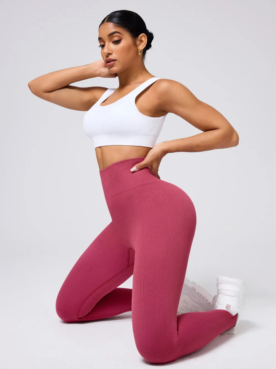 High Waist Stirrup Active Leggings - CELIVINE