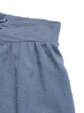Swiss Dot Lace Up Shorts - CELIVINE