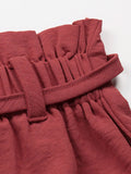Tied Solid Color Shorts - CELIVINE