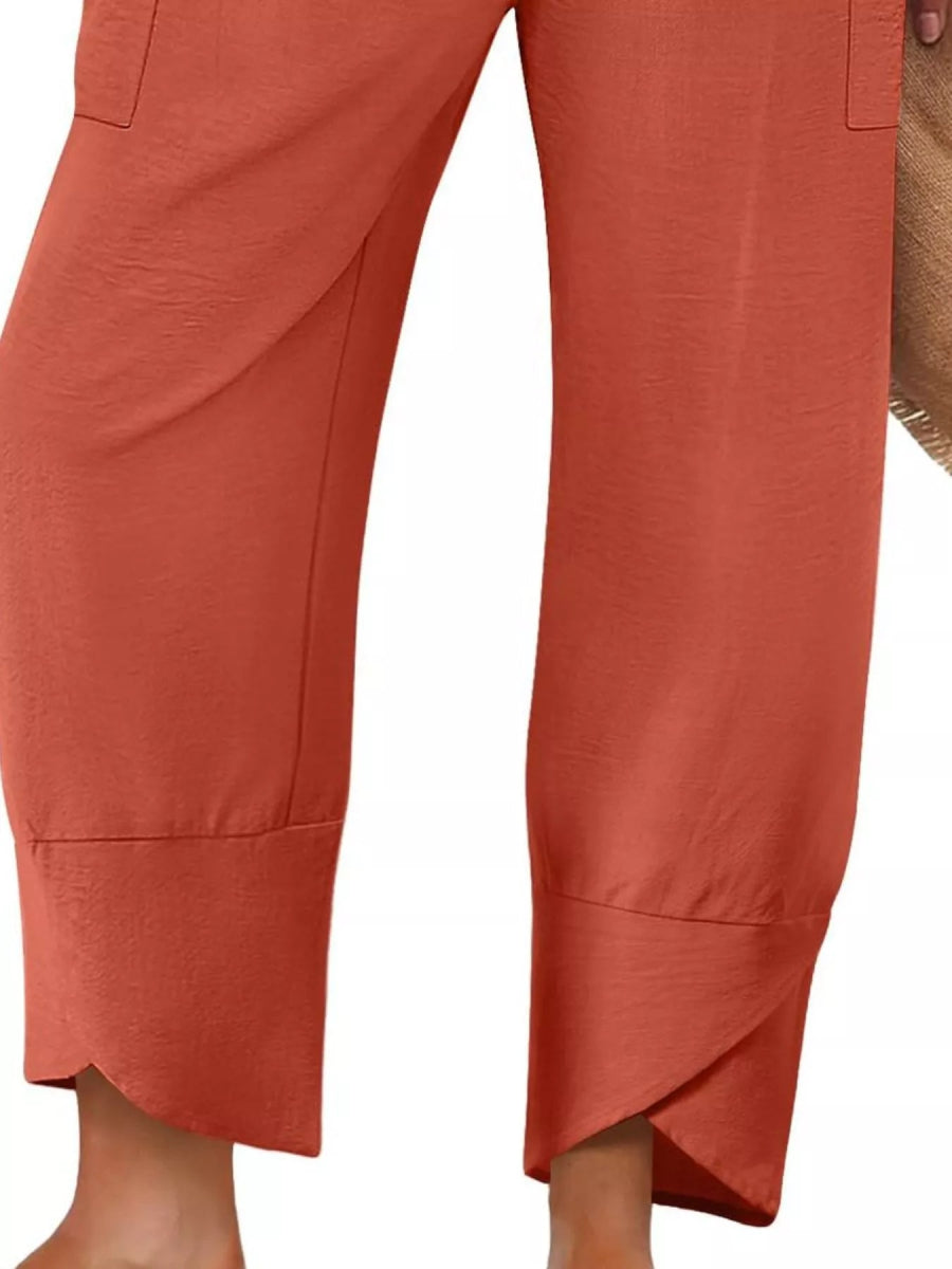 Elastic Waist Pants - CELIVINE