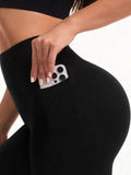 Pocketed High Waist Active Leggings - CELIVINE