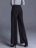 High - Waisted Wide Leg Pants - CELIVINE