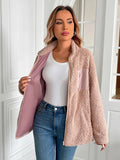 Ivy Lane Zip Up Long Sleeve Fuzzy Jacket - CELIVINE