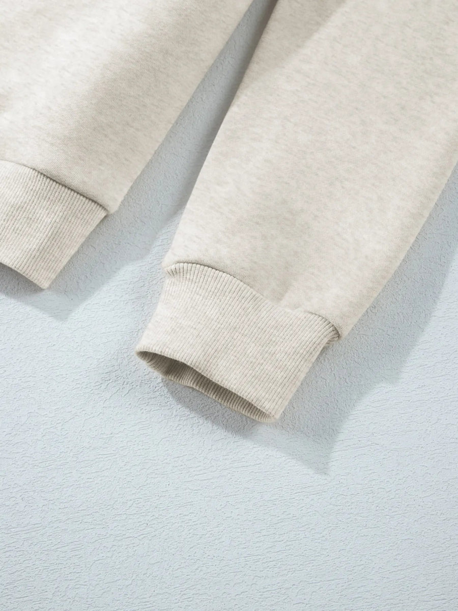 Collared Sweatshirt and High Waist Pants Active Set - CELIVINE