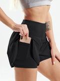 Pocketed High Waist Active Shorts - CELIVINE
