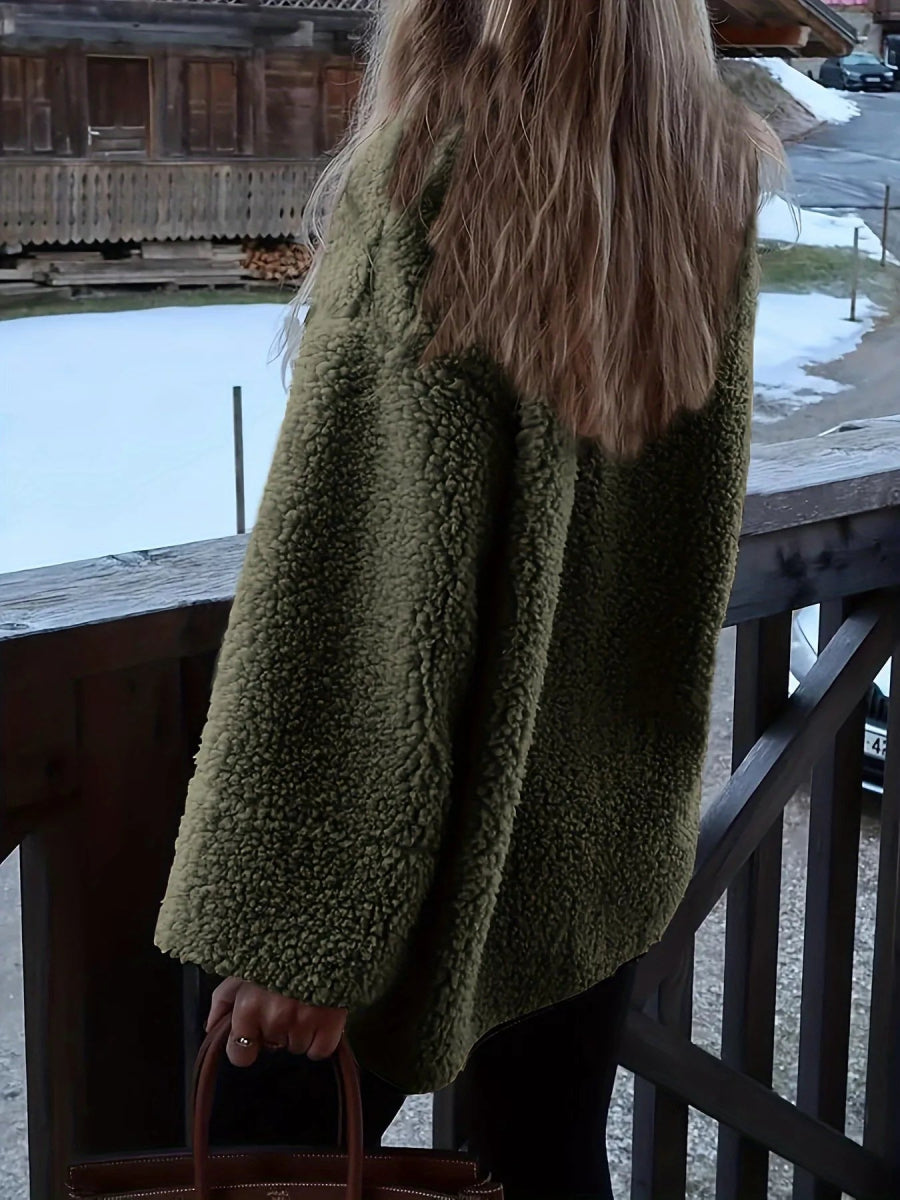 Sherpa Button - Up Outerwear - CELIVINE