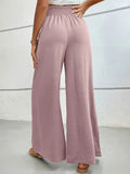 High - Waisted Wide Leg Pants - CELIVINE