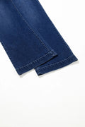 Wide Leg Pocketed High Waist Jeans - CELIVINE