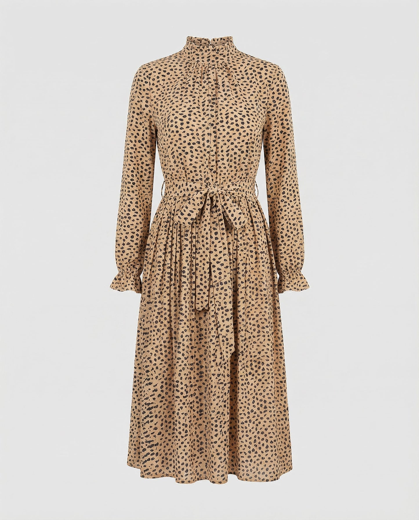 Aveline Spot Maxi Dress - CELIVINE