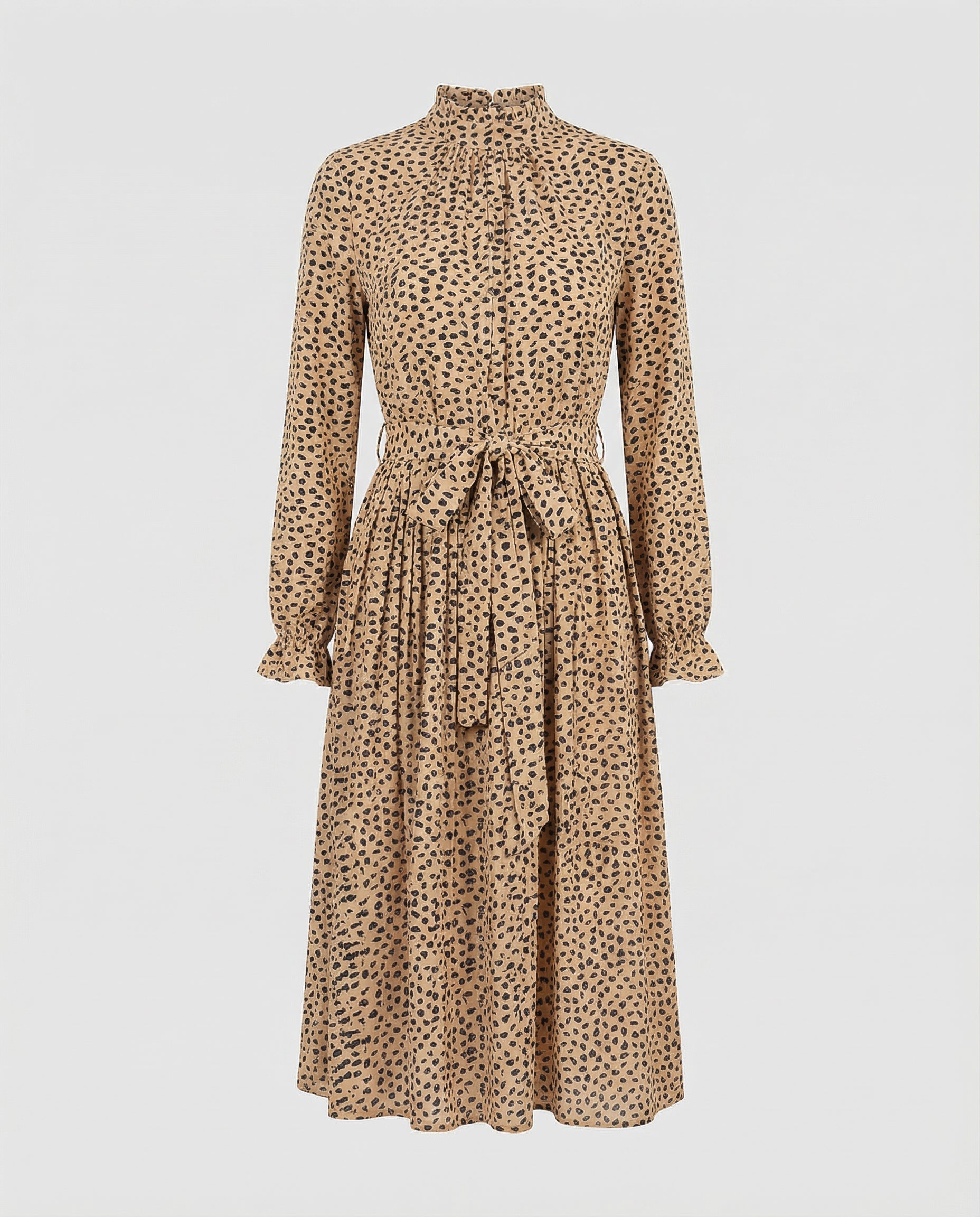Aveline Spot Maxi Dress - CELIVINE