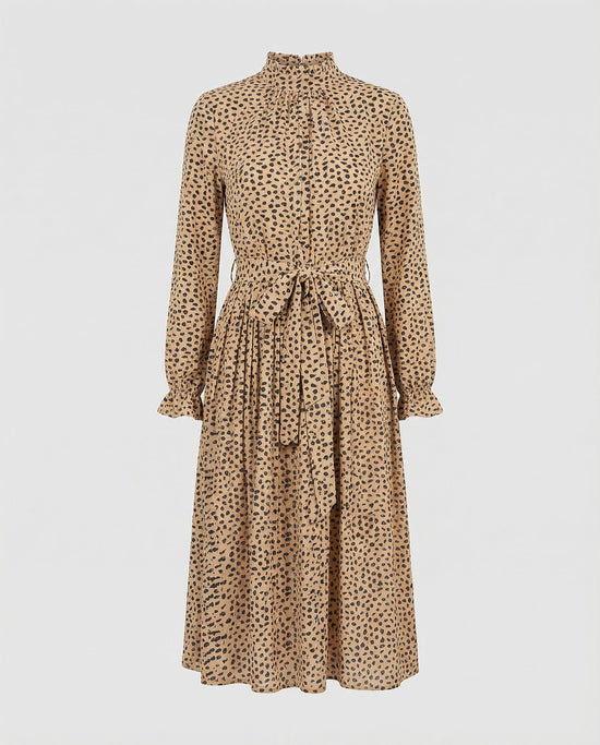 Aveline Spot Maxi Dress - CELIVINE