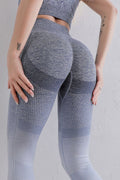 Gradient High Waist Sports Leggings - CELIVINE