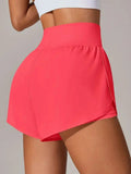 Pocketed High Waist Active Shorts - CELIVINE
