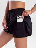 Pocketed High Waist Active Shorts - CELIVINE