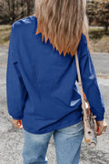 GAME DAY Round Neck Long Sleeve Sweatshirt - CELIVINE