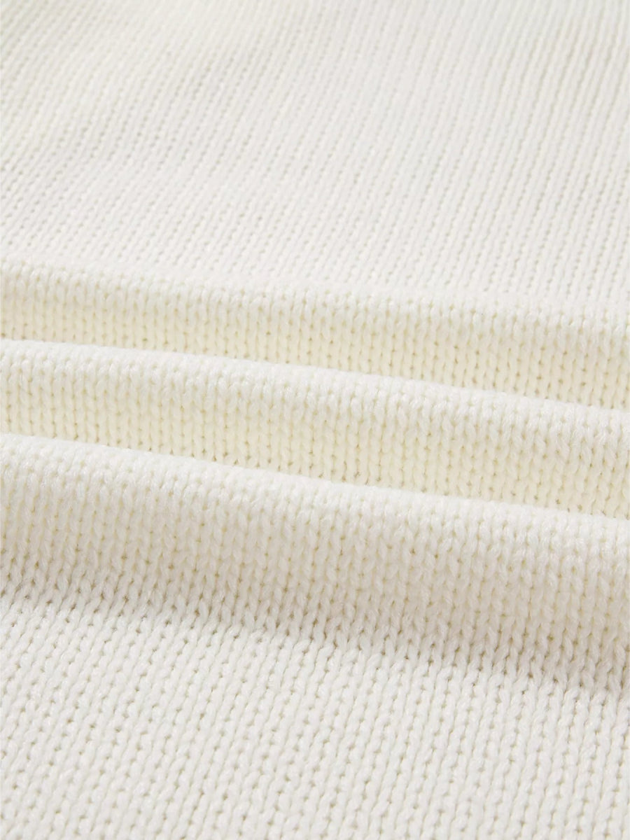 Halloween Pumpkin Embroidered Knit Cardigan - CELIVINE