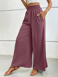 High - Waisted Wide Leg Pants - CELIVINE