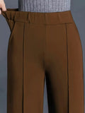 High - Waisted Wide Leg Pants - CELIVINE