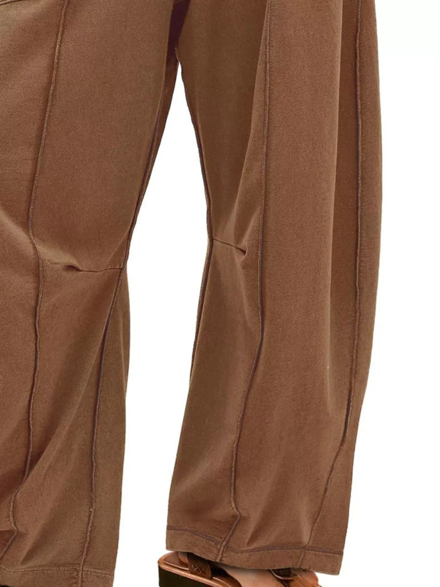 Drawstring Wide Leg Pants - CELIVINE
