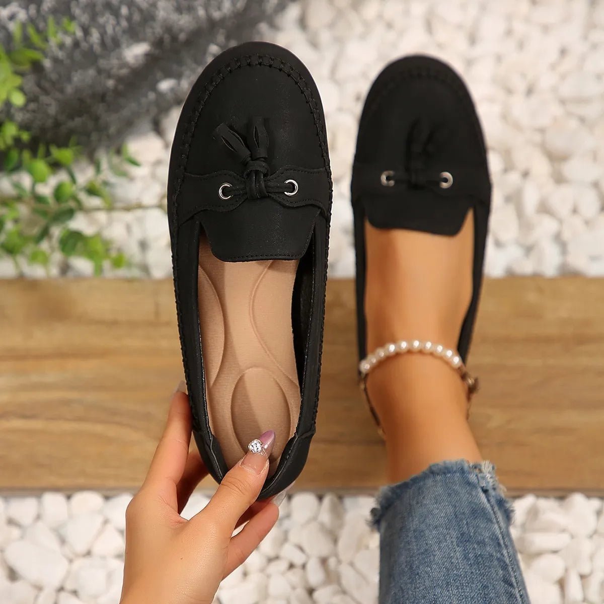Round Toe Flat Slip - Ons - CELIVINE