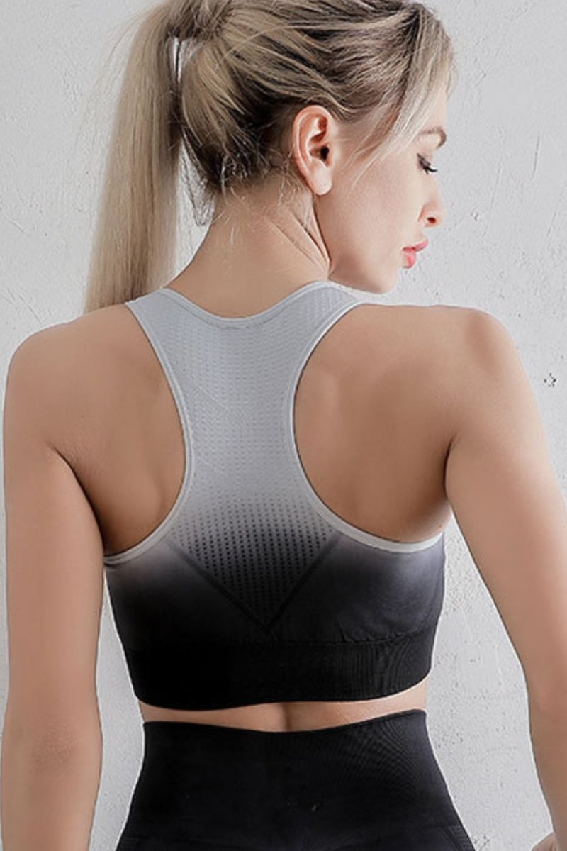 Gradient Racerback Sports Bra - CELIVINE