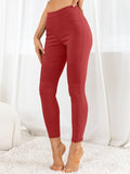 Ribbed Detail Leggings - CELIVINE