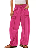 Drawstring Wide Leg Pants - CELIVINE