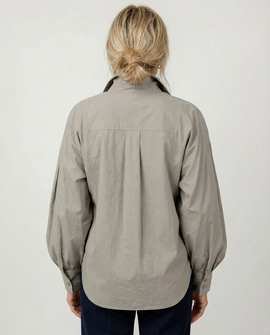 Collared Button - Front Long Sleeve Shirt - CELIVINE