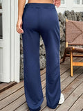 Drawstring Wide Leg Active Pants - CELIVINE