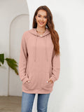 Raglan Sleeve Front Pocket Hoodie - CELIVINE