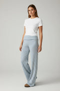 Striped Wide Leg Pants - CELIVINE