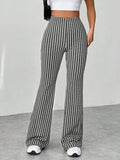 High Waisted Flare Pants - CELIVINE