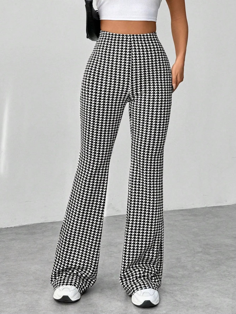 High Waisted Flare Pants - CELIVINE