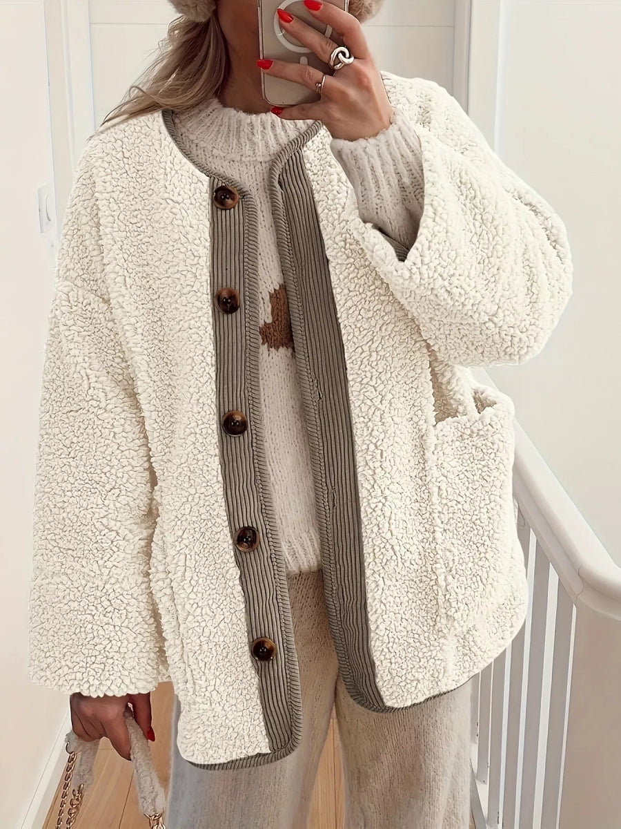 Sherpa Button - Up Outerwear - CELIVINE