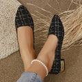 Point Toe Block Heels Slip - Ons - CELIVINE