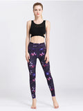 Printed Active High Waist Leggings - CELIVINE