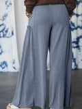 Casual Wide Leg Drawstring Pants - CELIVINE