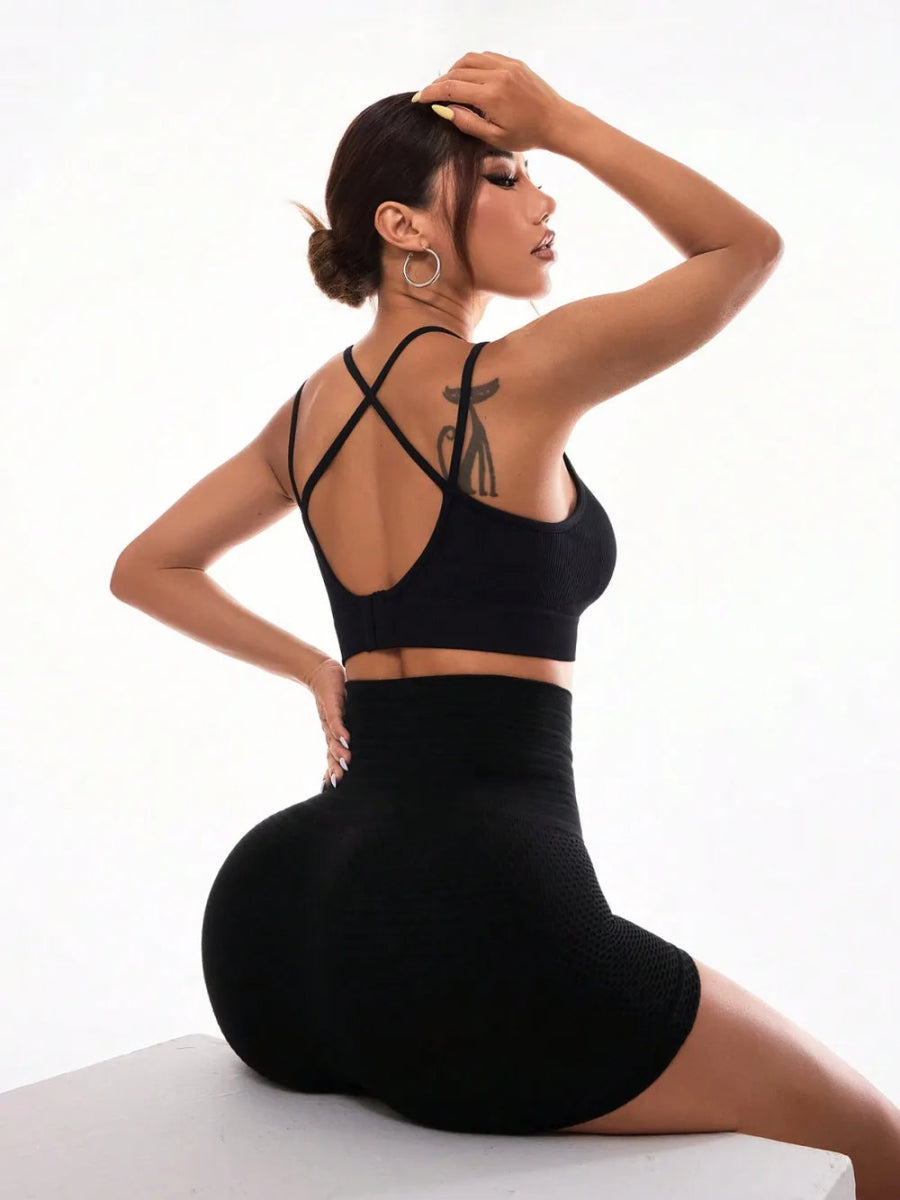 High Waist Active Shorts - CELIVINE