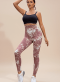 Tie - Dye High Waist Active Leggings - CELIVINE