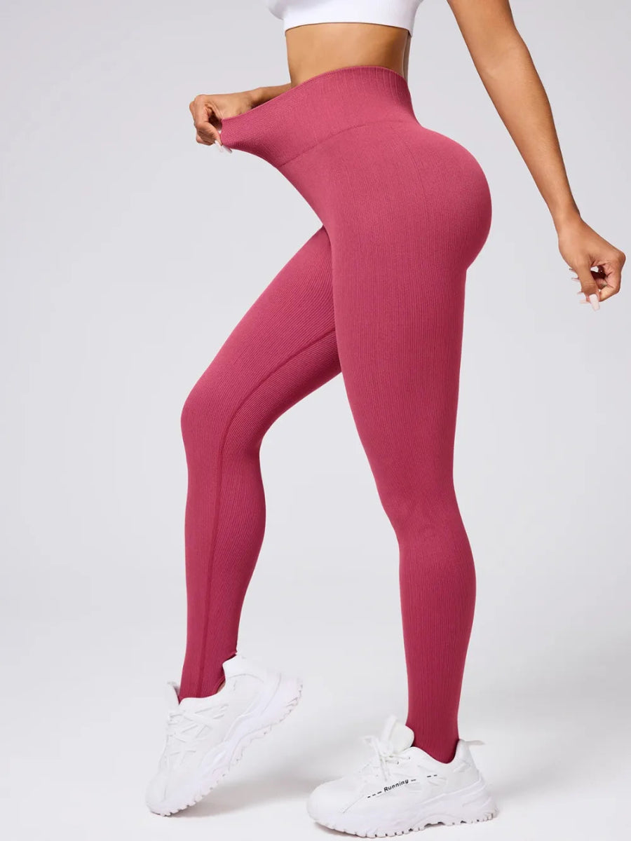 High Waist Stirrup Active Leggings - CELIVINE