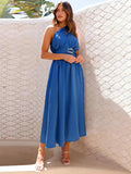Single Shoulder Midi Dress - CELIVINE