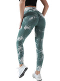 Tie - Dye High Waist Active Leggings - CELIVINE