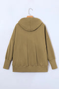 Quarter - Snap Dropped Shoulder Hoodie - CELIVINE